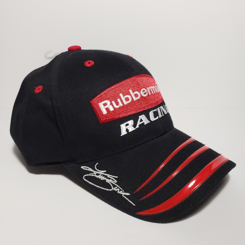 Rubbermaid Racing #97 Cap Hat Kurt Busch Black Red NASCAR Roush Strapback New.